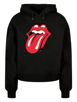 Пуловер F4NT4STIC Oversized Hoodie The Rolling Stones Classic Zunge, черный
