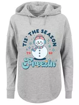 Пуловер F4NT4STIC Oversized Hoodie Tis The Season to Be Freezin Winter, серый