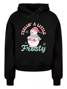 Пуловер F4NT4STIC Oversized Hoody Cozy Winter Feelin Frosty Snowman, черный