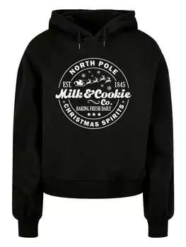 Пуловер F4NT4STIC Oversized Hoody Milk and Cookie Bakery Retro Weihnachten Sign, черный