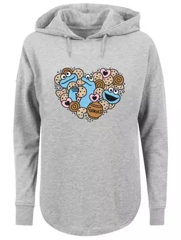 Пуловер F4NT4STIC Oversized Sesamstrae Cookies from the heart, серый