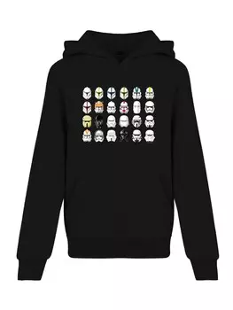 Пуловер F4NT4STIC Star Wars Stormtrooper Piloten Helme, черный