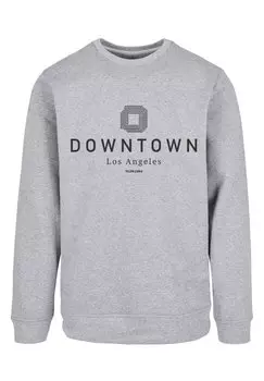 Пуловер F4NT4STIC Sweatshirt Downtown LA CREW, цвет grau meliert