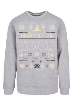 Пуловер F4NT4STIC Sweatshirt Harry Potter Christmas Weihnachten, цвет grau meliert