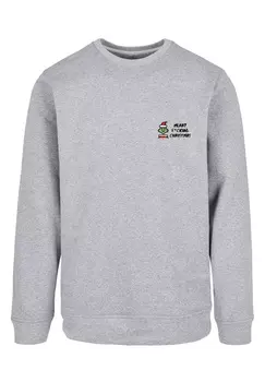 Пуловер F4NT4STIC Sweatshirt Merry Christmas, цвет grau meliert