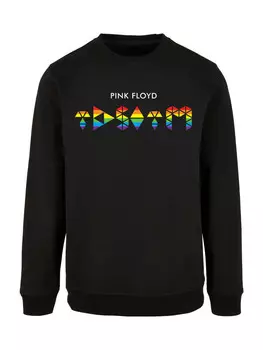 Пуловер F4NT4STIC Sweatshirt Pink Floyd TDSOTM Rainbow Regenbogen, черный