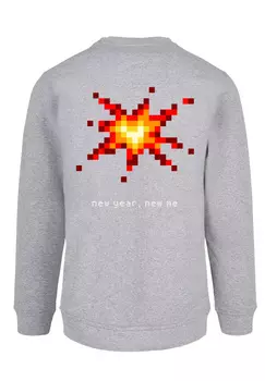 Пуловер F4NT4STIC Sweatshirt SIlvester Party Happy People Only, цвет grau meliert