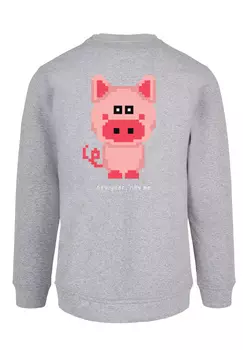 Пуловер F4NT4STIC Sweatshirt SIlvester Party Happy People Only, цвет grau meliert