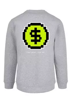 Пуловер F4NT4STIC Sweatshirt SIlvester Party Happy People Only, цвет grau meliert