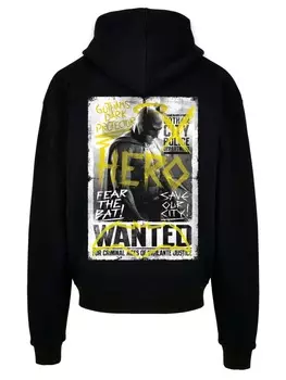 Пуловер F4NT4STIC Ultra Heavy Hoodie Batman v Superman Wanted Poster, черный