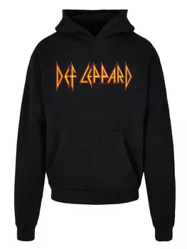 Пуловер F4NT4STIC Ultra Heavy Hoodie Def Leppard Shatter Logo, черный