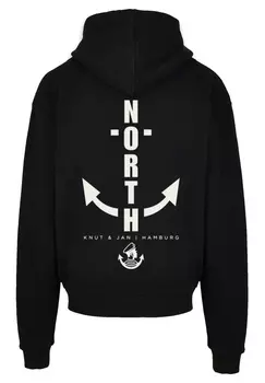 Пуловер F4NT4STIC Ultra Heavy Hoodie North Anchor Knut & Jan Hamburg, черный