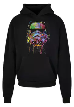 Пуловер F4NT4STIC Ultra Heavy Hoodie PLUS SIZE Stormtrooper Paint Splats, черный