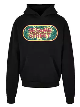 Пуловер F4NT4STIC Ultra Heavy Hoodie Sesamstrae Jungle Logo, черный