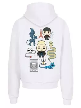 Пуловер F4NT4STIC Ultra Heavy Phantastische Tierwesen 2 Chibi Grindelwald, белый