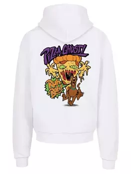 Пуловер F4NT4STIC Ultra Heavy Scooby Doo Pizza Ghost, белый