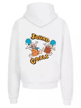 Пуловер F4NT4STIC Ultra Heavy The Flintstones Squad Goals Familie Feuerstein, белый