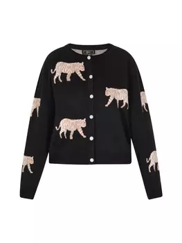 Пуловер faina Cardigan, черный