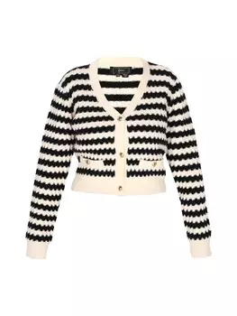 Пуловер faina Cardigan, цвет schwarz wollweiss