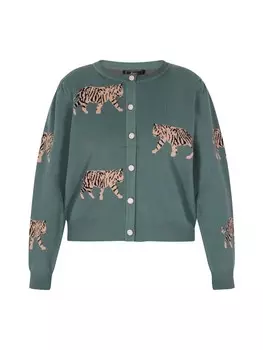 Пуловер faina Cardigan, темно-зеленый