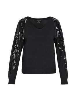 Пуловер faina Pullover, черный