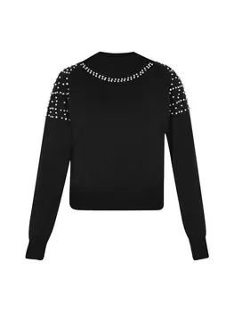 Пуловер faina Pullover, черный