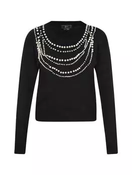 Пуловер faina Pullover, черный