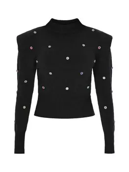 Пуловер faina Pullover, черный