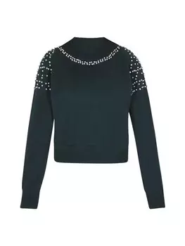 Пуловер faina Pullover, темно-зеленый