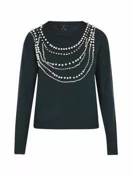 Пуловер faina Pullover, темно-зеленый