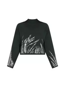 Пуловер faina Pullover, зеленый