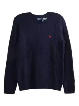 Пуловер фактурной вязки POLO RALPH LAUREN, синий