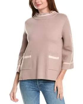 Пуловер FATE с рукавами 3/4, коричневый