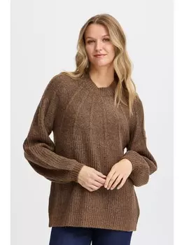 Пуловер Fransa Strick, коричневый