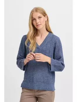 Пуловер Fransa Strick, синий