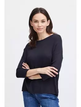 Пуловер Fransa Strickpullover FRBLUME PU 2 20610794 Schlichter Strickpullover, синий