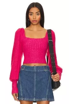 Пуловер Free People Katie, цвет Magenta Cherry Combo