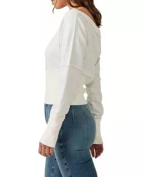 Пуловер Free People Last Minute Pullover, цвет Tofu