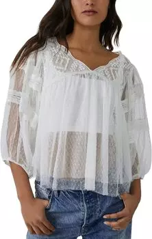 Пуловер Free People True Candy Tunic, цвет Optic White