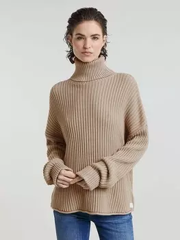 Пуловер G-Star Rollkragenpullover, бежевый