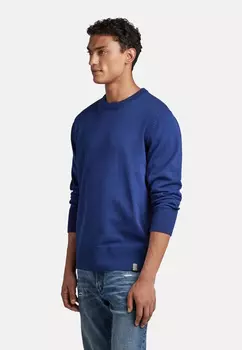 Пуловер G Star Strick, синий