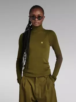 Пуловер G-Star Wollrollkragen, хаки