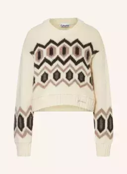 Пуловер Ganni, коричневый