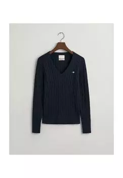 Пуловер GANT, цвет Evening Blue