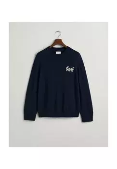 Пуловер GANT, цвет Evening Blue