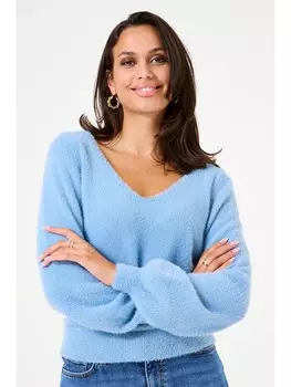 Пуловер Garcia Pullover, светло-синий