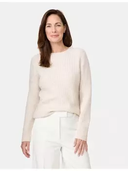 Пуловер Gerry Weber Langarm Rundhals, цвет cream melange