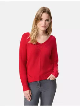 Пуловер Gerry Weber Langarm Rundhals, цвет lipstick