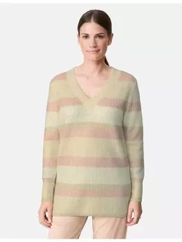 Пуловер Gerry Weber Langarm Rundhals, цвет nature stripe pattern