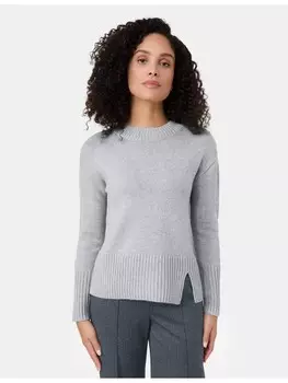 Пуловер Gerry Weber Langarm Rundhals, цвет silver grey melange